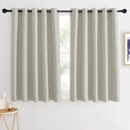 NICETOWN Short Cafe Curtain 54 inch Length, Window Treatment Thermal Insulated by NICETOWN