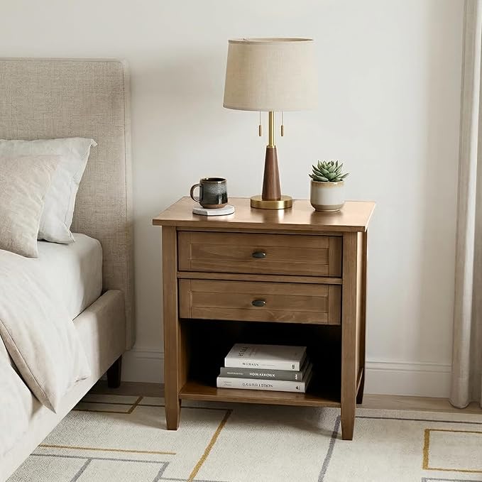 SIMPLIHOME Warm Shaker Nightstand - Image 2