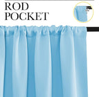 NICETOWN 2 Panels Blackout Curtains, Rod Pocket Thermal Insulated Drapes 84 - Image 2