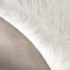 MIULEE Fluffy Area Rug 3'x5' Large Faux Fur Sheepskin Rug - Image 3