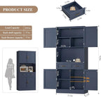 HOSTACK 71“ Tall Kitchen Pantry Storage Cabinet, Modern Kitchen Hutch Bar - Image 3