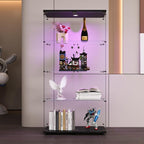 FLYMUHJIA 4-Shelf Tempered Glass Display Cabinet - Image 2