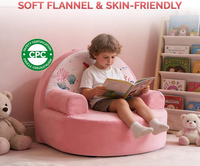 Snuggly Toddler Chair, Soft Kids Sofa - Image 5