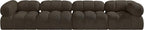 Meridian Furniture 611Brown-S136A Ames Collection Modern | Contemporary Modular - Image 5