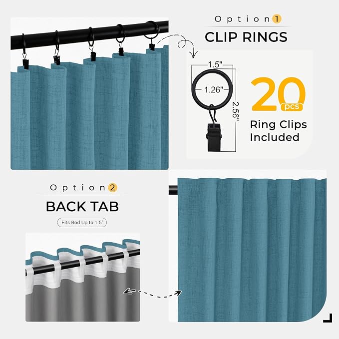 INOVADAY 100% Blackout Curtains - Image 3