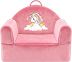Kids Sofa Chair with Removable Washable Cover & Magic-Tape Backrest Toddler - Image 9