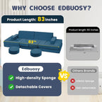 Edbuosy 22Pcs Modular Kids Play Couch - Image 3