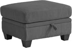 CHIC HOUSE Middle Module for Modular Couch, Corduroy Customizable Chaise by CHICHOUSE