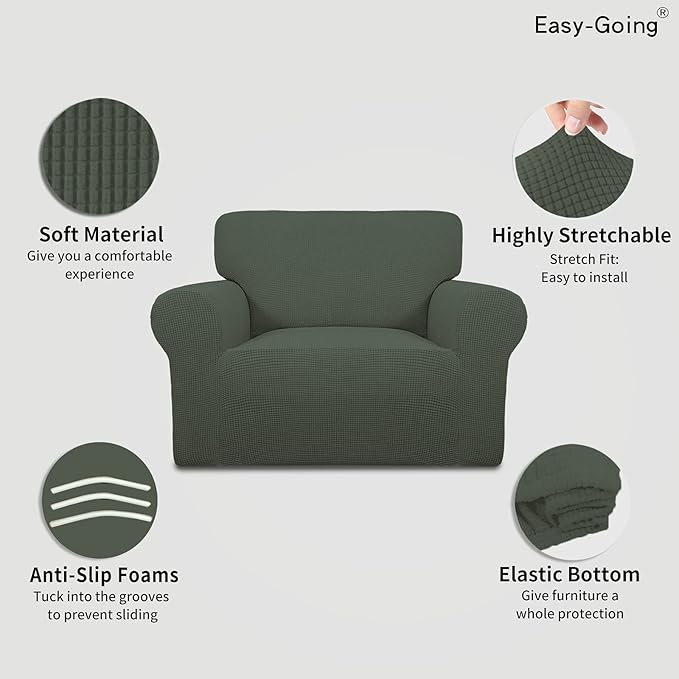 Easy-Going Stretch Oversized Chair Slipcover - Image 3