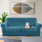 ZNSAYOTX Oversized Velvet 3 Piece Couch Cover - Image 2