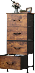 WLIVE Dresser with 4 Drawers, Fabric Storage Tower, Organizer Unit by WLIVE
