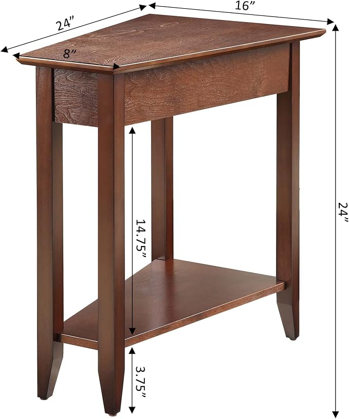 Convenience Concepts American Heritage Wedge End Table 24" - Image 3