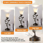 Touch Bedside Table Lamp, Vintage Nightstand Lamp - Image 3