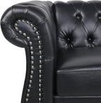AVZEAR Chesterfield Loveseat Sofa, Upholstered Sofa Modern 2 Seater Couch Sofa - Image 7