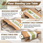 Wooden Japanese Floor Table - Image 5
