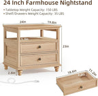 Joaxswe Farmhouse Nightstand - Image 2