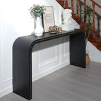 59" Wood Black Console Table - Image 4