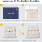 MAXYOYO Folding Sofa Bed, Convertible Sleeper Chair - Image 7