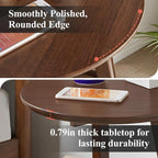 Side Table, 2-Tier Round End Tables Living Room, Mid Century Modern Side Table - Image 7