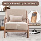 INZOY Mid Century Modern Accent Chair - Image 5