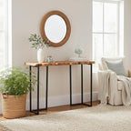 WELLAND Cedar Wood Live Edge Console Table 13" D x 42" W x 33" H Writing Desk - Image 4
