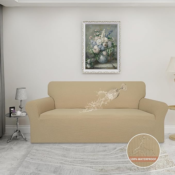 Easy-Going 100% Waterproof Couch Cover, 3 Cushion Couch Slipcover - Image 3