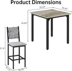 AWQM 5-Piece Dining Table Set, Dining Table Set - Image 7