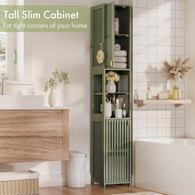 Amazer Tall Bathroom Storage Cabinet 70'', Freestanding Cabinet Storage - Image 5