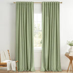 INOVADAY 100% Blackout Linen Curtains by INOVADAY