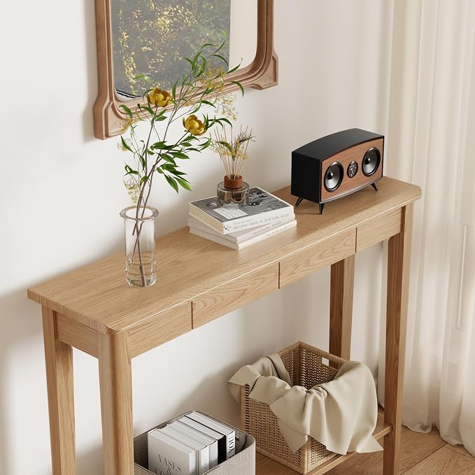 AQIMUELE Wood Console Table - Image 6