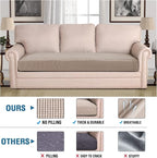 H.VERSAILTEX Super Stretch Individual Seat Cushion Covers Sofa Covers Couch - Image 2