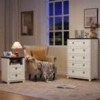 Joaxswe Farmhouse 5 Drawer Dresser - Image 8