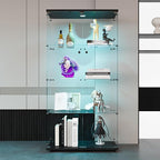 FLYMUHJIA 4-Shelf Tempered Glass Display Cabinet - Image 5