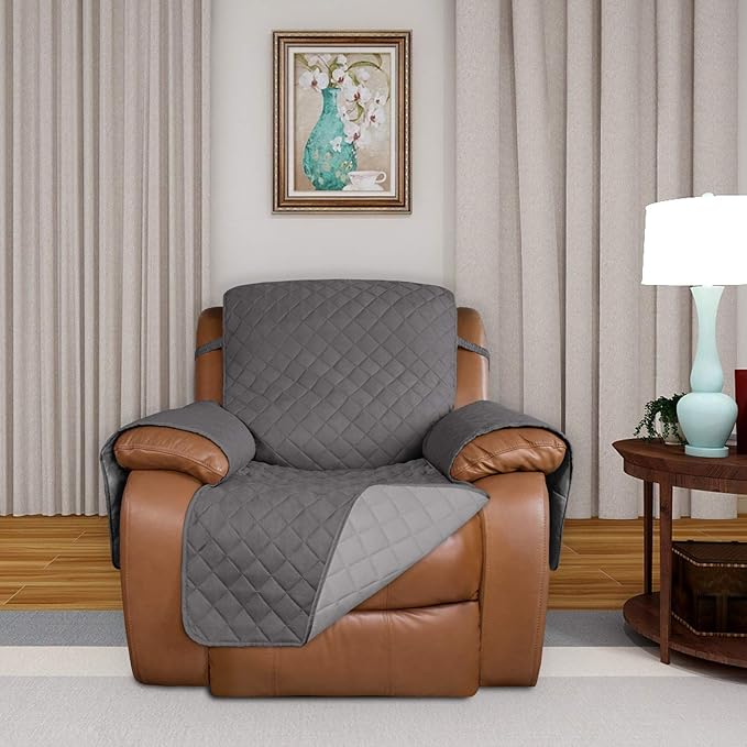PureFit Reversible Recliner Chair Covers Couch Covers - Image 2