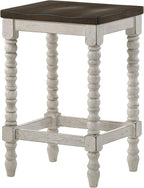 Furniture of America Lakeport Farmhouse Backless Wood 24 in. Counter Height - Image 5