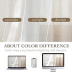 RYB HOME Linen Semi Sheer Curtains - Image 8