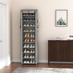 VTRIN Vertical Narrow Shoe Rack Organizer Tall Shoe Rack - Image 7