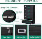 Letaya 5 Drawer File Cabinet - Image 4
