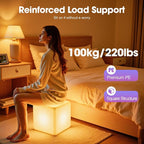 Rechargeable LED Cube Chair, 16 Colors Remote Conctrol Glow Furniture Stool - Image 5