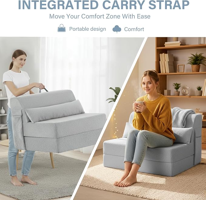 Tiita Convertible Folding Sofa Bed Twin Size - Image 7