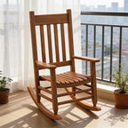 Oversized Outdoor Wooden Rocking Chair - Image 6