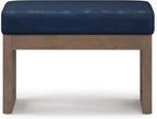 SIMPLIHOME Milltown Small Ottoman Bench - Image 4