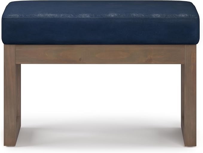 SIMPLIHOME Milltown Small Ottoman Bench - Image 4