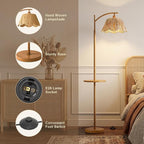 Oneach 63.5" Floor Lamp with Table - Image 2