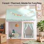 Tiny Land Kids Tent with Printed Mat, Kids Play Tent - Image 2
