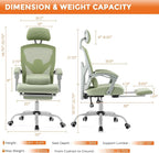 Sweetcrispy Office Computer Desk Chair Set of 2, Ergonomic High-Back Mesh - Image 3