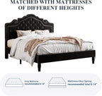 Allewie Queen Velvet Bed Frame - Image 9