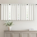 MIULEE 4 Panel Set Short Bedroom Blackout Curtains 54 Inch Long Natural | by MIULEE