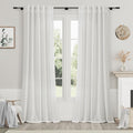 Off White Linen Curtains 84 Inch Length 2 Panels Set by Nanspring