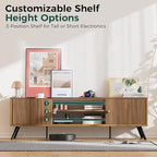 COMHOMA TV Stand for Living Room, Mid Century Modern Entertainment Center for - Image 4
